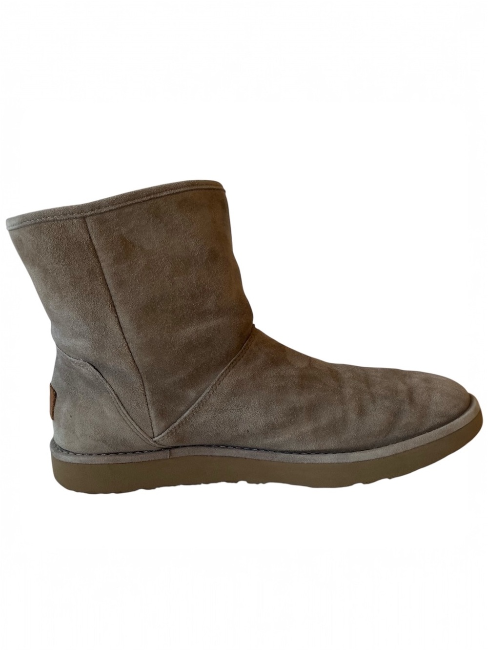 UGG Kip Suede Ankle Booties Womens 9 Clay Sheepskin Side Zip Rare - Picture 7 of 11